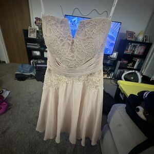 Mori Lee By Madeline Gardner Formal/Prom Dress Never Worn Pink Size 8